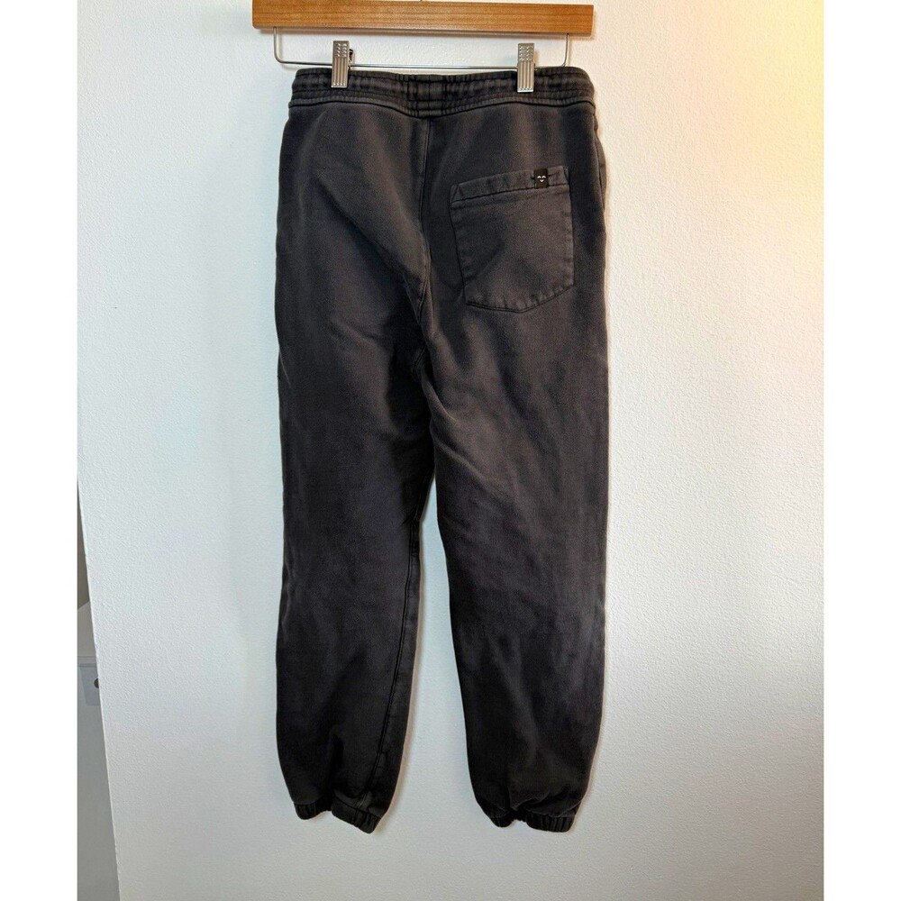 Finger in the Nose Teens 29 Black Fleece Jogger Pants Drawstring Elastic Pockets